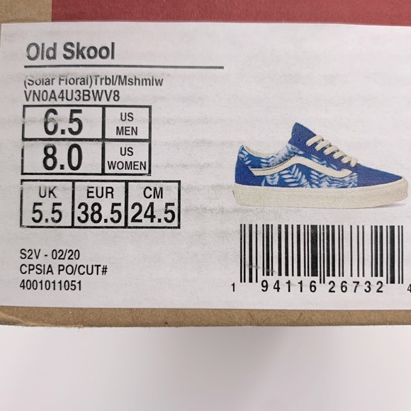 VANS OLD SKOOL Solar Floral Suede - Picture 9 of 9